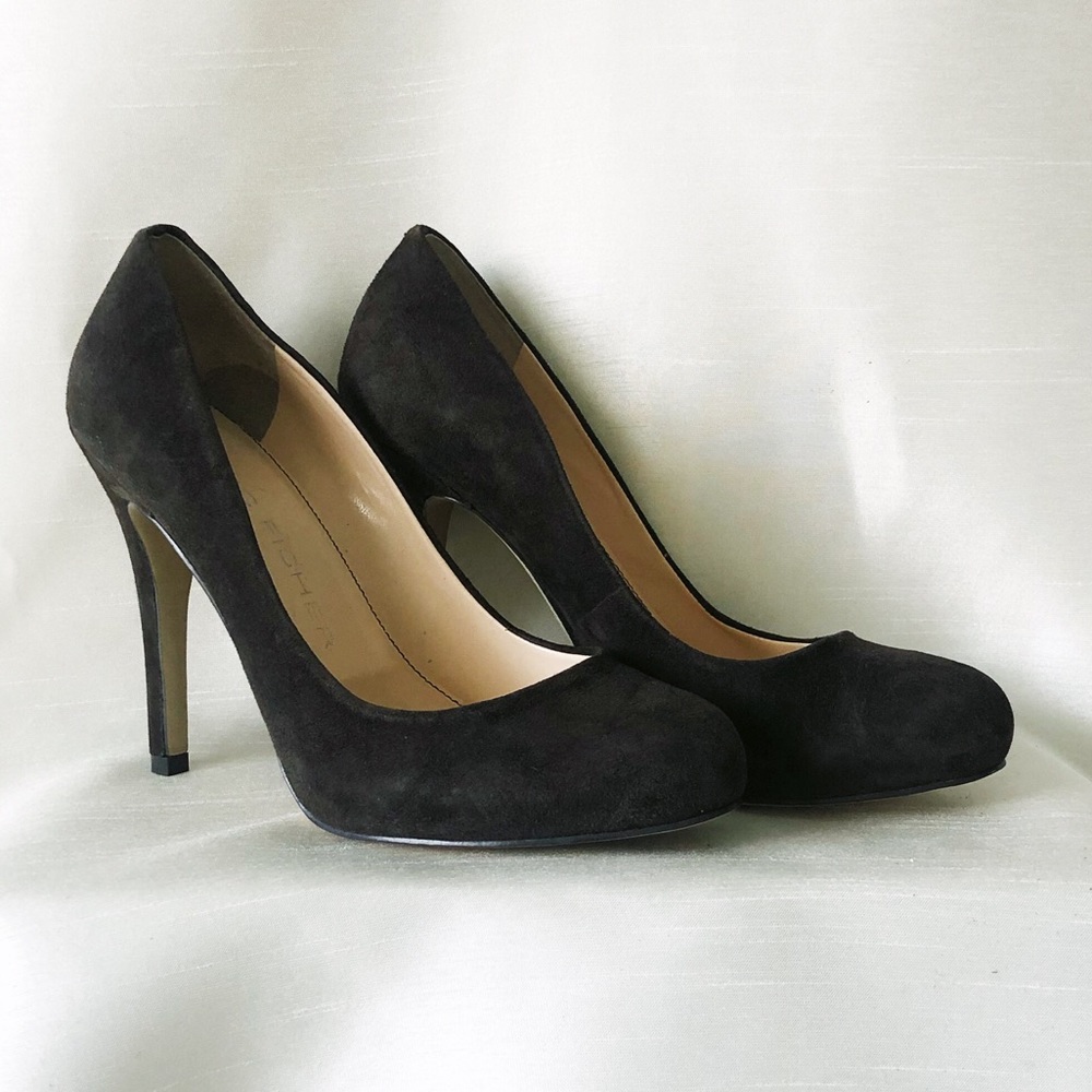 Sexy Marc Fisher Charcoal Brown Pumps